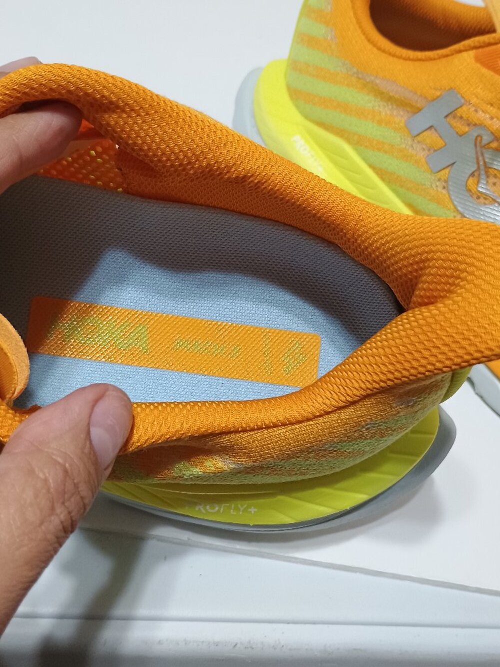HOKA ONE ONE Mafate Speed 2 Trail Running Shoes Men’s 14 Orange Yellow - Picture 9 of 9